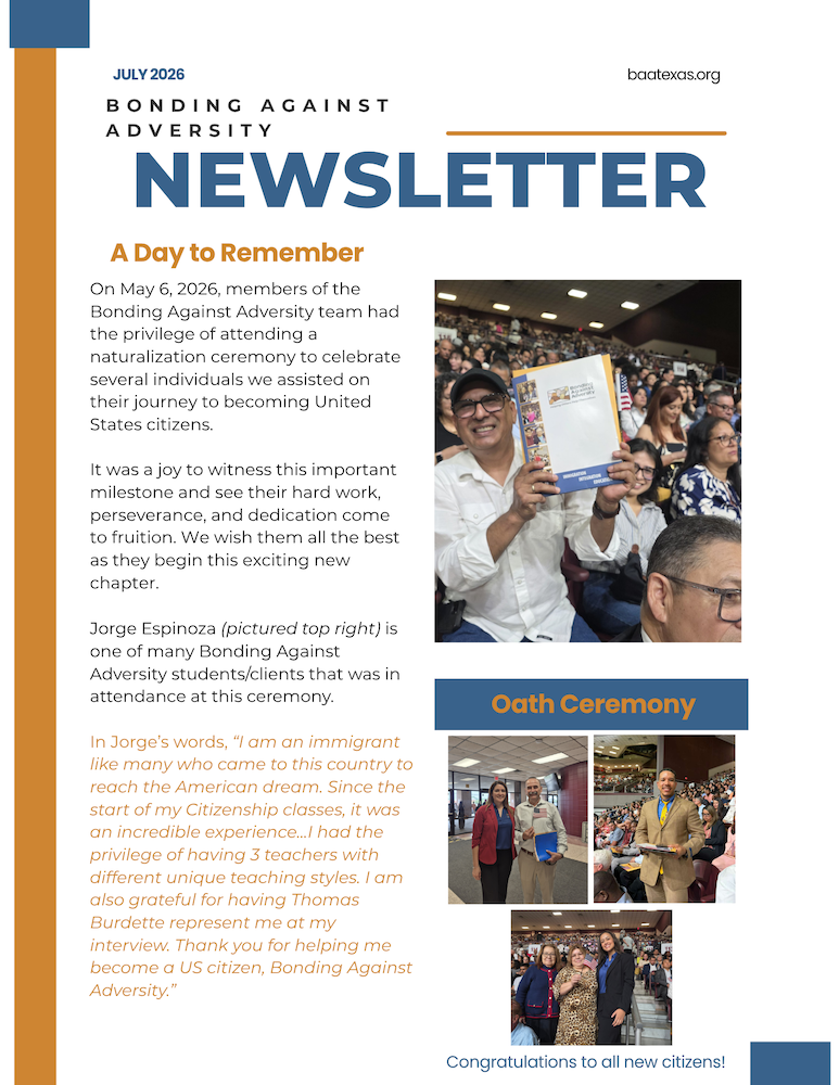 BAA newsletter cover page